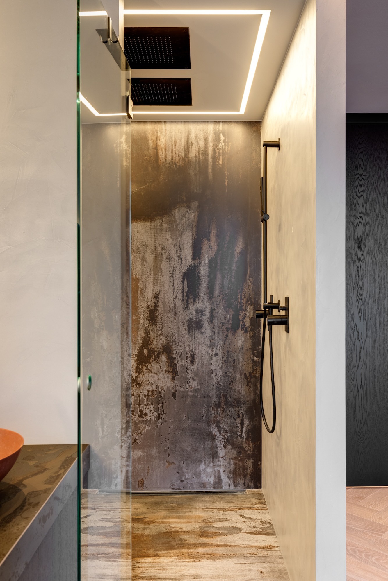 douche met led verlichting