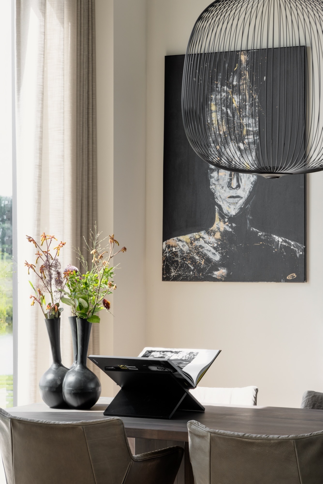 styling eetkamer met kunst
