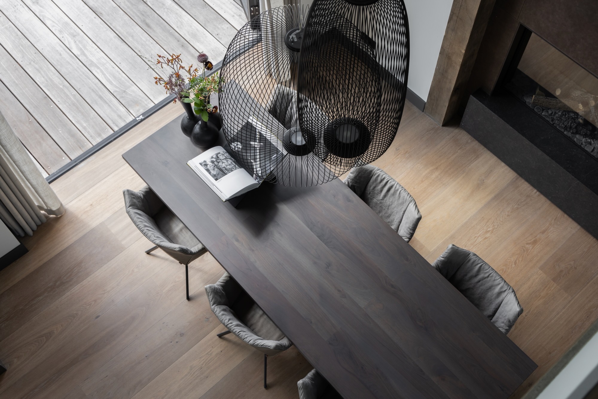 mooie eethoek naturel interieur