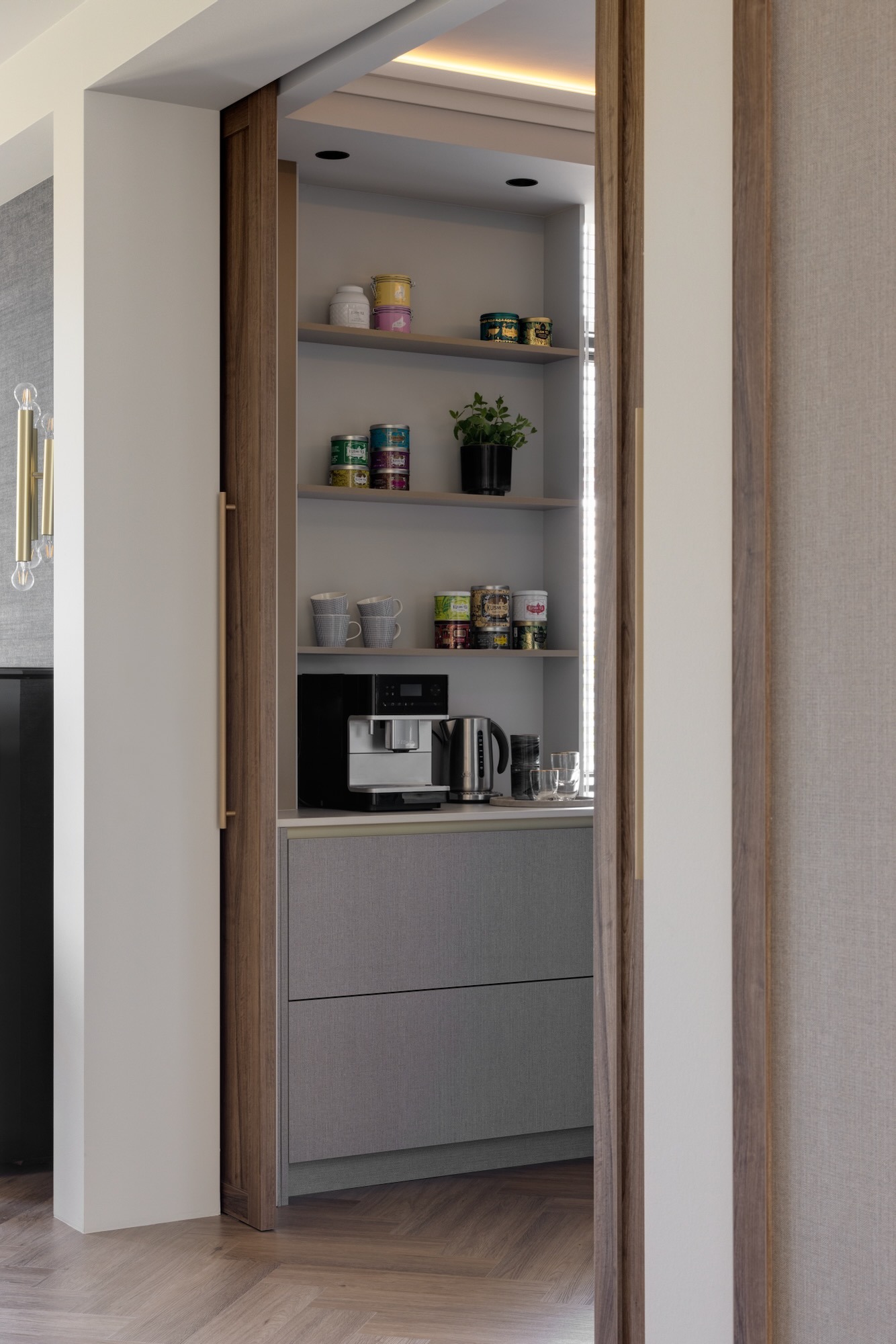 thee hoekje in de keuken