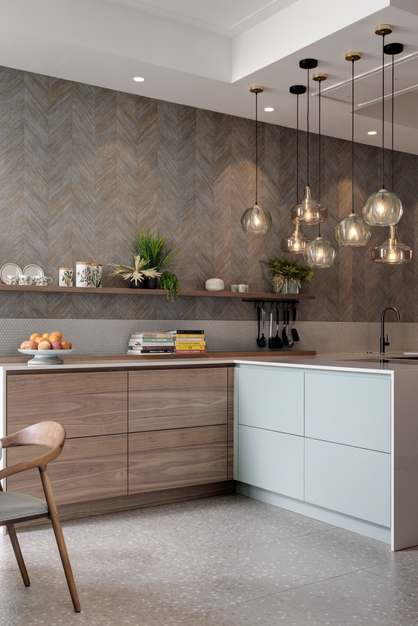 behang in de keuken