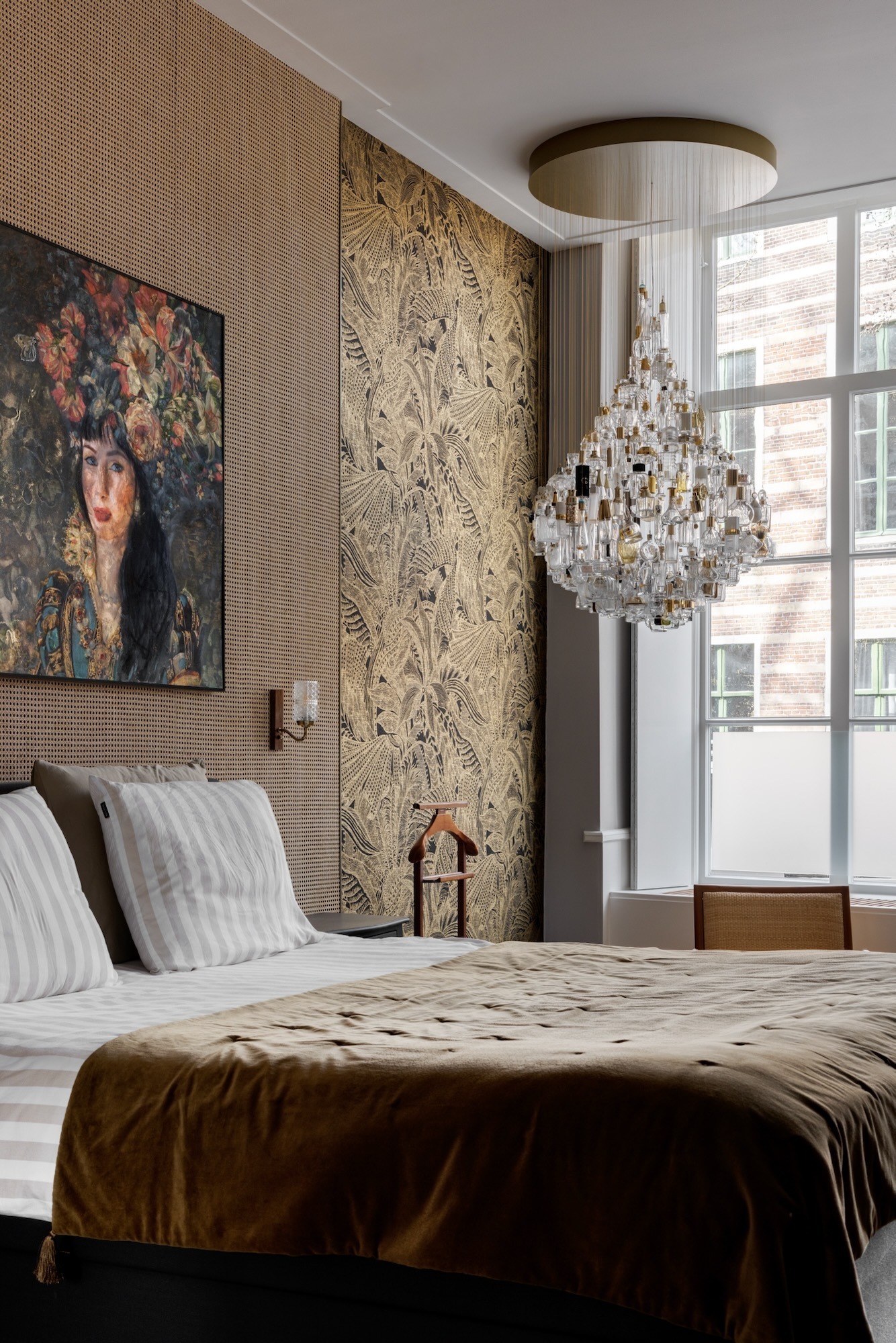 decoreren met behang in je slaapkamer
