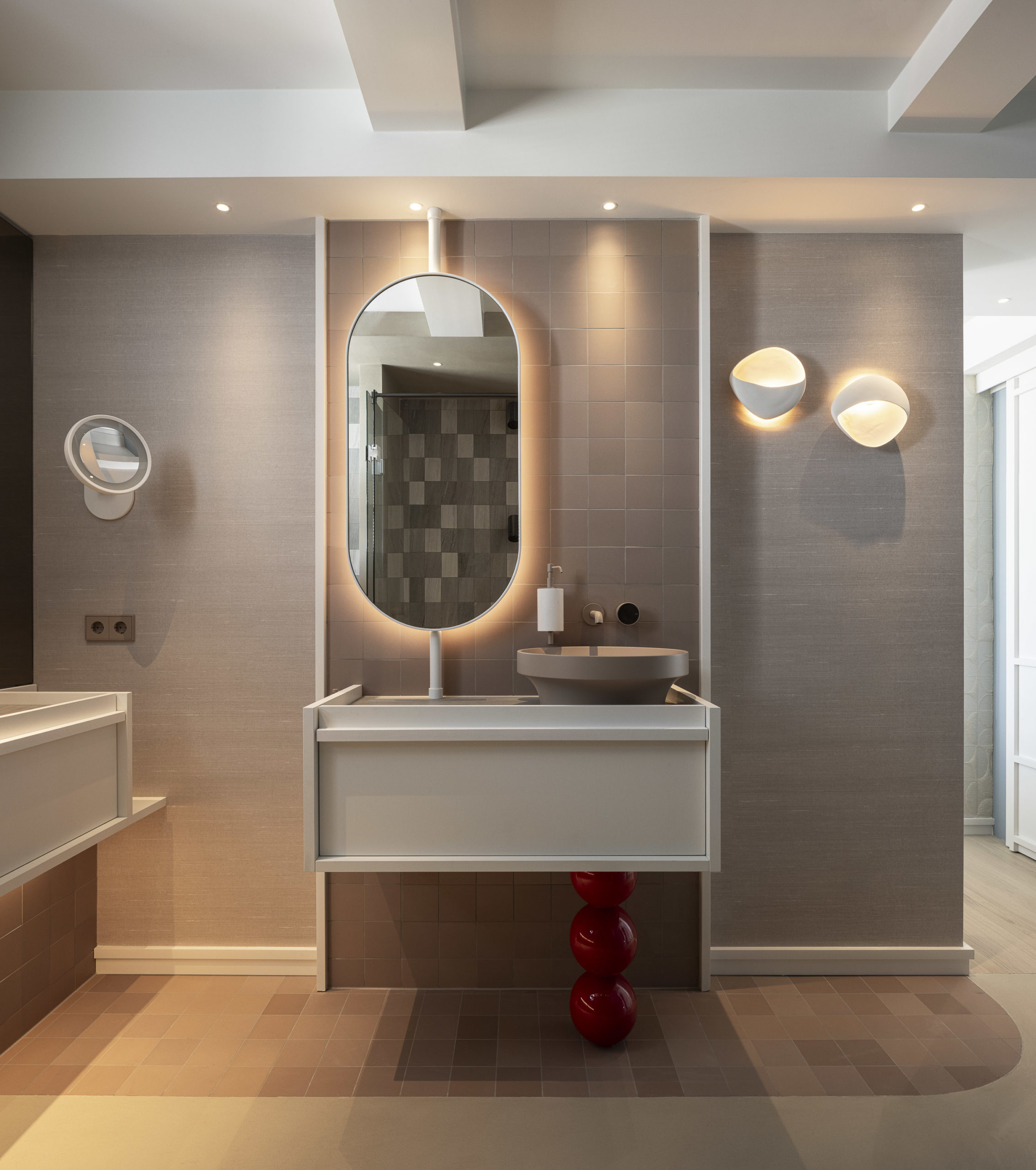 wandafwerking badkamer