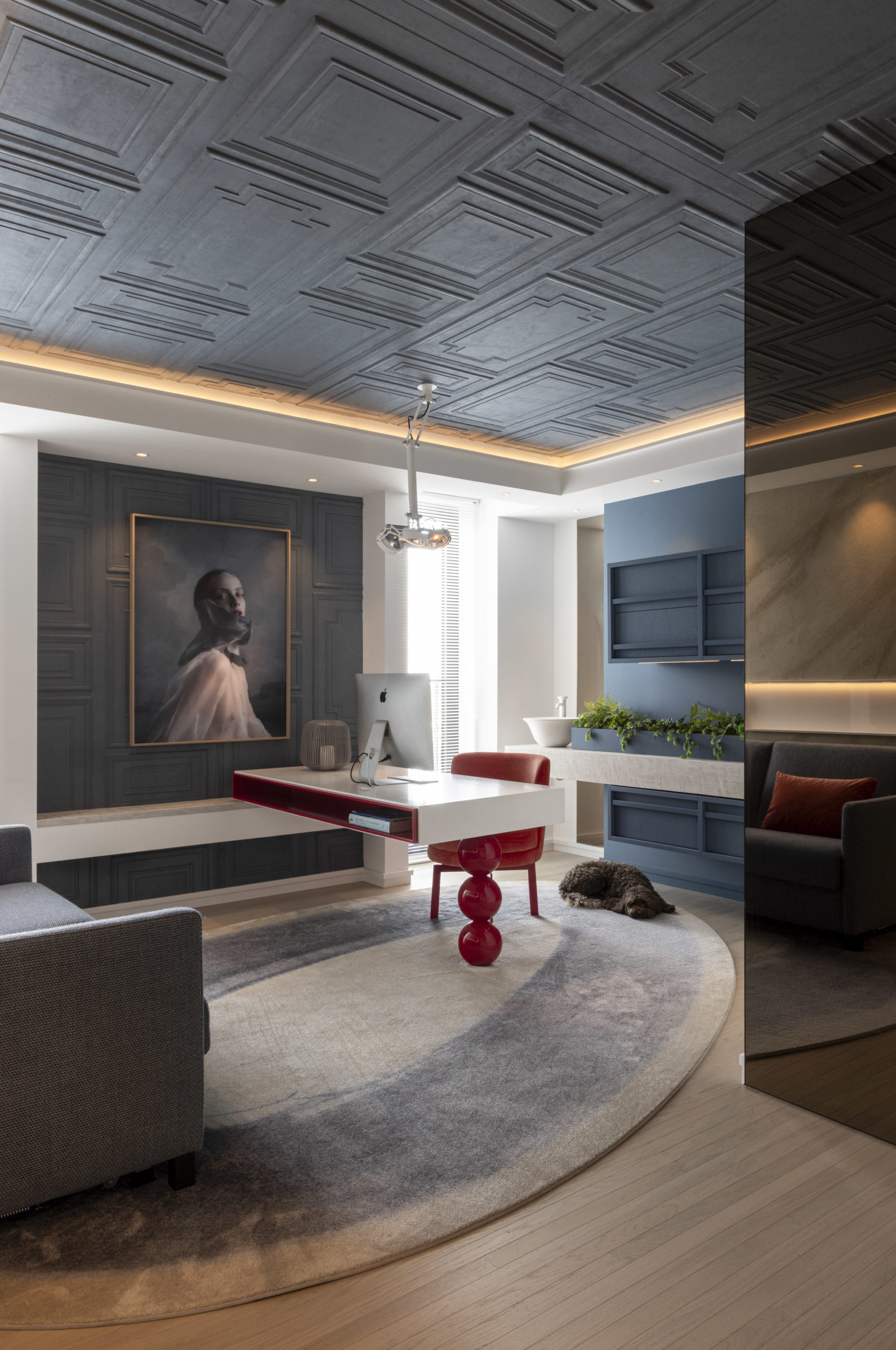 behang op je plafond met led-verlichting